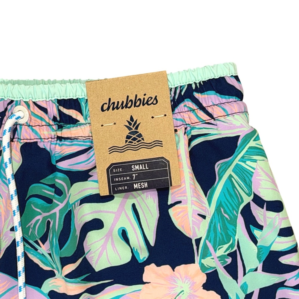 Chubbies Swim Trunks The Night Faunas Lined Swim Trunks 7" Inseam 134241-042 SML - Picture 4 of 8